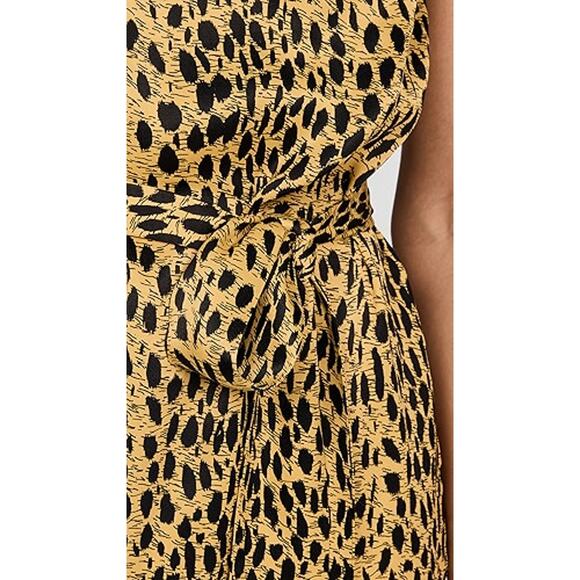 KITRI Amber Cheetah Print One Shoulder‎ Dress Size 2 - Picture 2 of 9